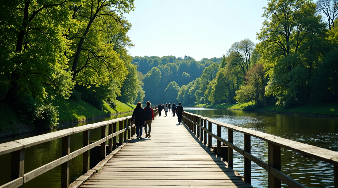 Procházka po ostrovech s výhledem na Vltavu a přírodní scenerii